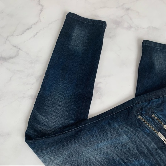 Bebe Low Rise Carmen Rider Ankle Skinny Jeans - Picture 5 of 10